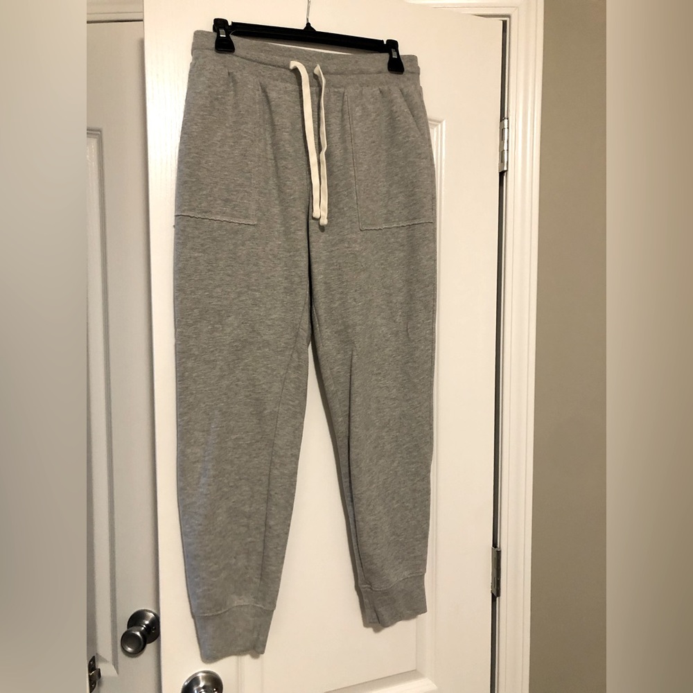 Light grey cotton blend joggers by Gap. Small. Drawstring waist.